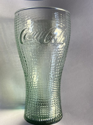 Coca-Cola collectible glass, embossed vintage series