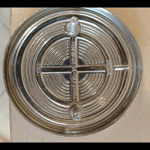 BMW car emblem used with wear from time