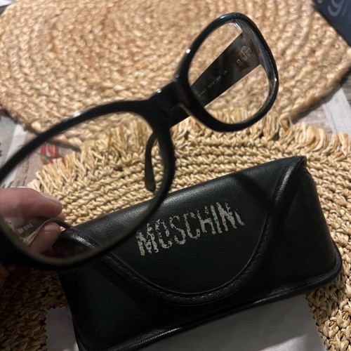 Moschino Vintage Sunglasses like new black with clear lenses