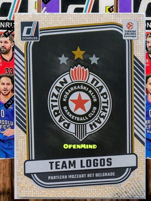 Κάρτα Team Logo Press Proof Partizan Donruss Euroleague 2024-25