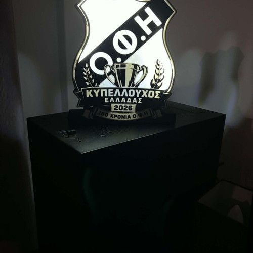 Lightbox OFI team lamp with music, new, 3D printed, rechargeable battery