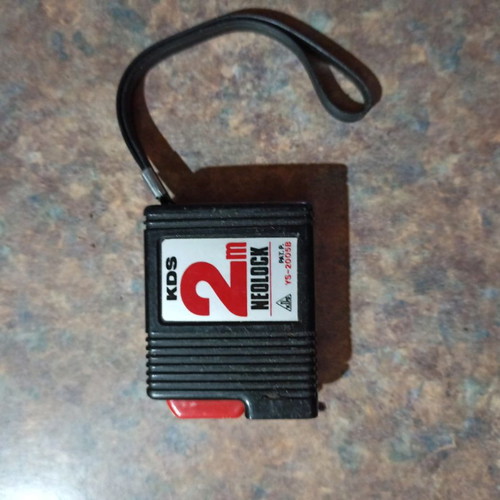 Measuring tape used, 2 meters