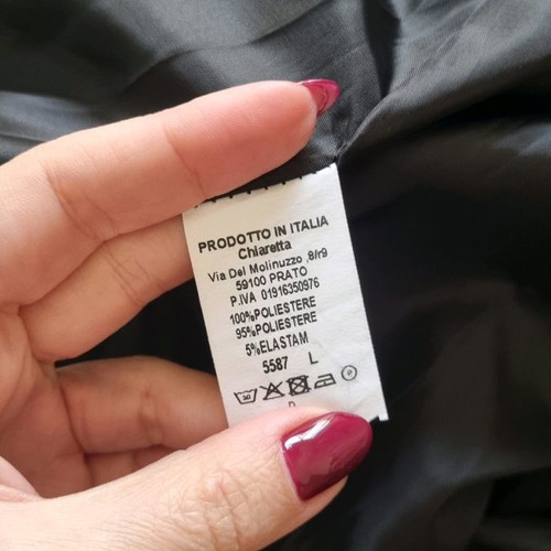 Black suit used, made in Italy, size Large