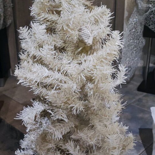 White Christmas tree medium used with gift lights