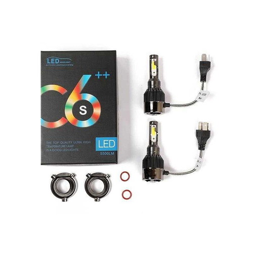 LED Lamps H4 Set of 2, 38W, 5500LM, new