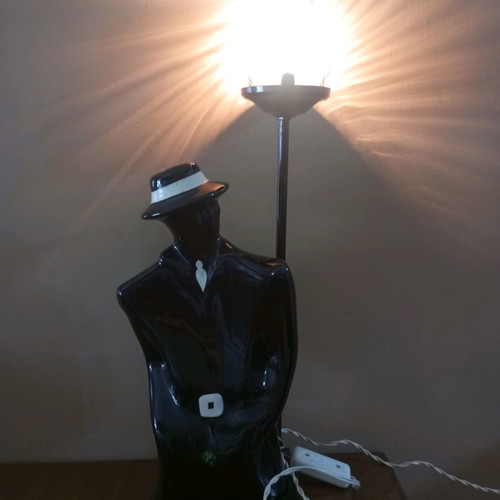 Vintage plaster table lamp used