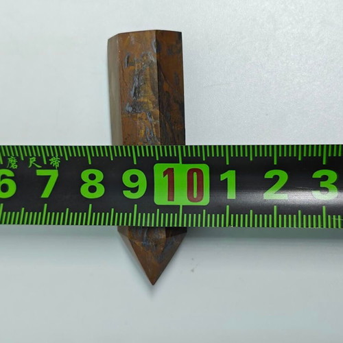 Tiger Iron crystal tower shaped like new 8 cm