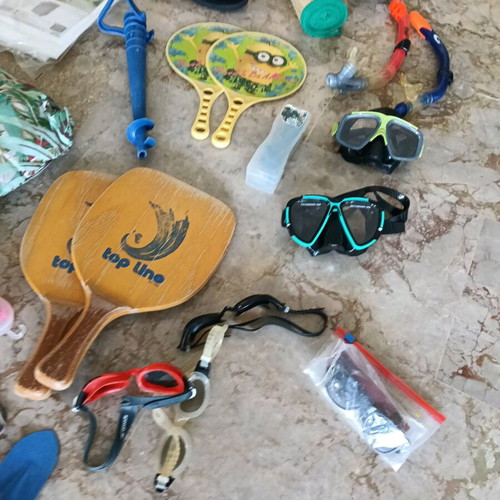 Summer items used, all together
