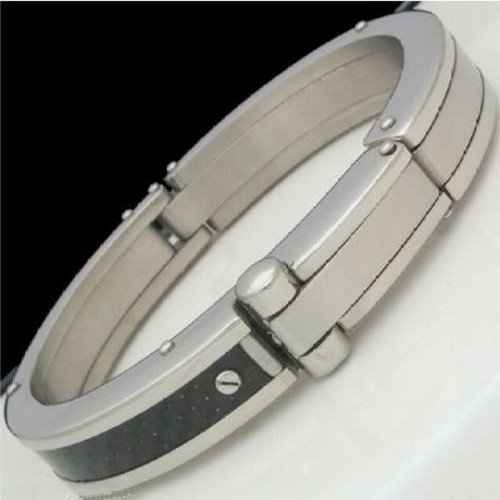 Male stainless steel handcuff bracelet new