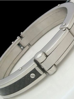 Male stainless steel handcuff bracelet new