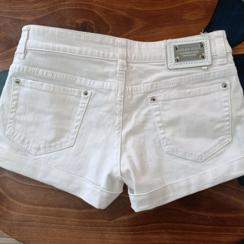 Philipp Plein white shorts with stones, size S