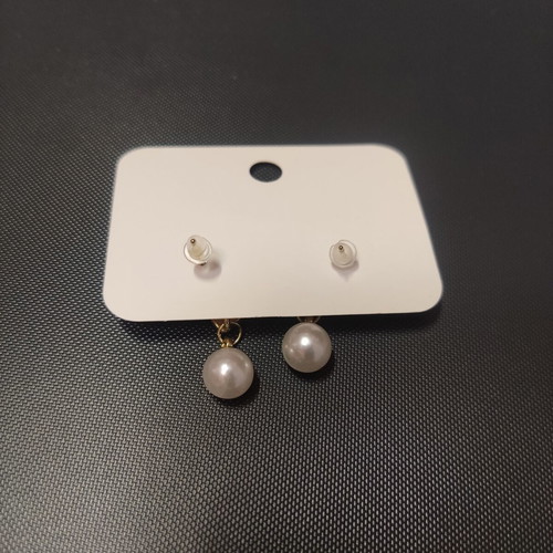 Silver earrings with faux elements new