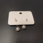 Silver earrings with faux elements new