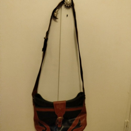 Crossbody bag black-brown used