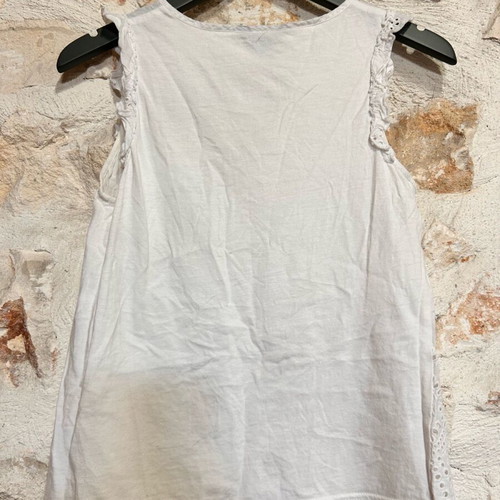 New Look Women's Sleeveless Top Used, Size 36, White