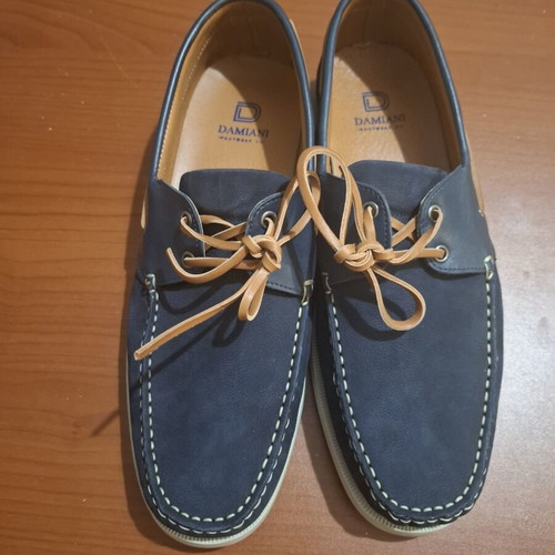 Damiani men's moccasin shoes size 44, blue