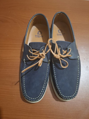 Damiani men's moccasin shoes size 44, blue