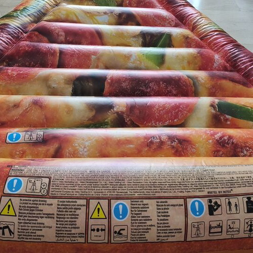 Intex Inflatable Pizza Slice Mattress like new