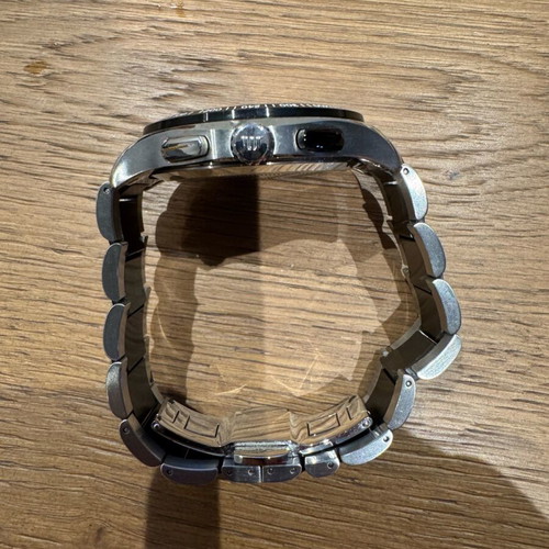 Maurice Lacroix men's watch like new, black and silver bracelet
