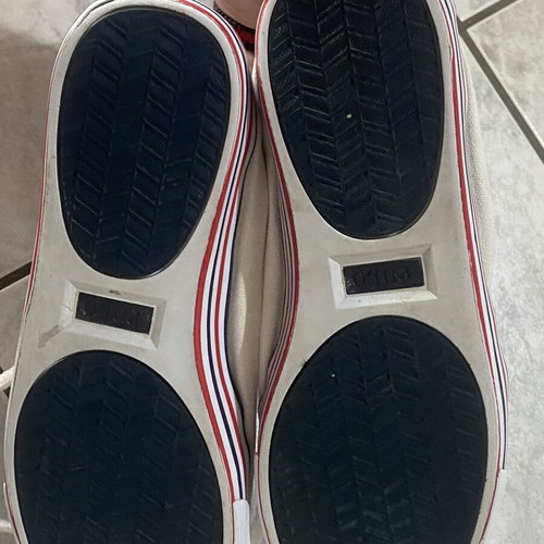 Polo Ralph Lauren men's sneakers used, white with blue logo, size 45