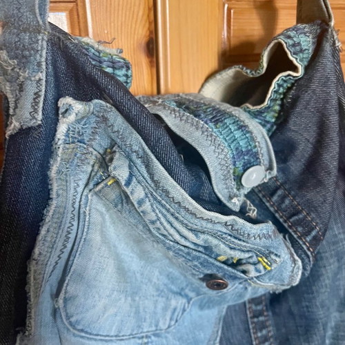 Handmade denim bag new crossbody