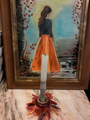 Colorful candlestick like new, modern original design