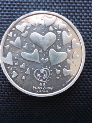 Silver commemorative 8 euro coin Portugal 2003 like new