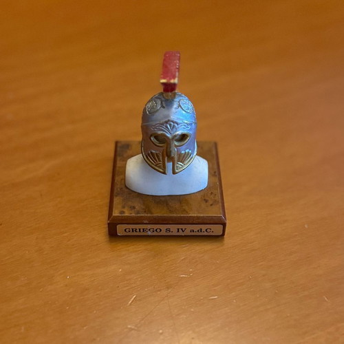 Collectible miniature Greek helmet 4th century BC used