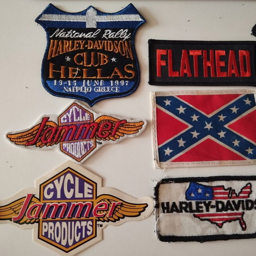 Iron-on and Sew-on Patches set of 9 with 1 Sticker like new