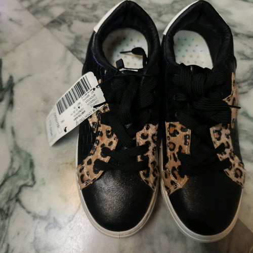Celestino sneakers new with animal print in black color