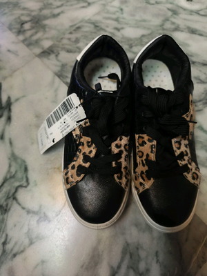 Celestino sneakers new with animal print in black color