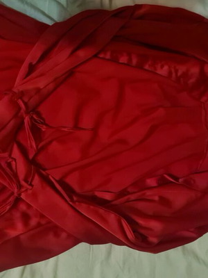 Satin red shirt new, size S