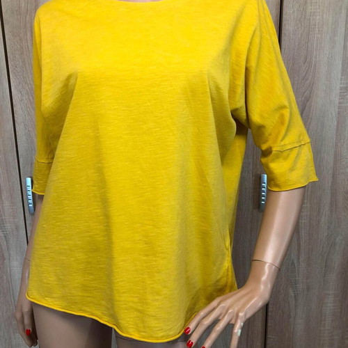 Noshame yellow blouse, size M, 100% cotton