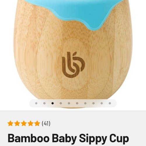 Σετ φαγητού μωρού Bamboo Bamboo με πιάτα, ποτήρι και κουτάλι