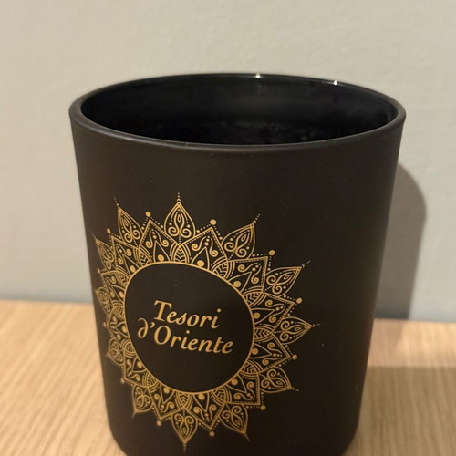 Tesori d'Oriente empty candle glass used