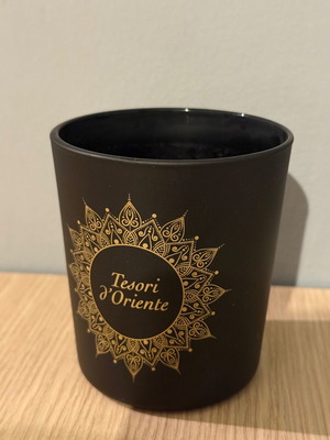 Tesori d'Oriente empty candle glass used