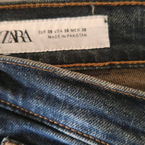 Zara denim jeans blue like new, size 38