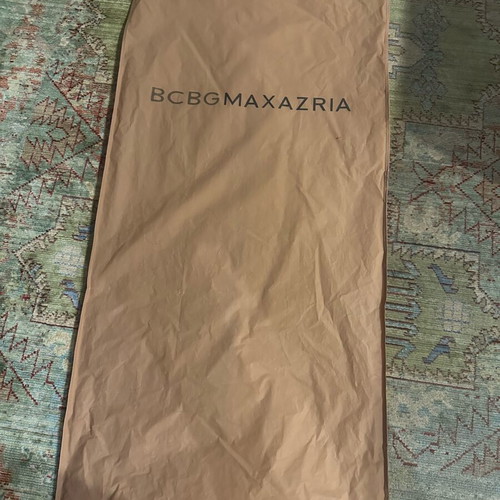 BCBG Max Azria Silk Ombré Maxi Cocktail Dress like new with carrying case