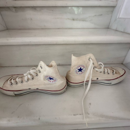 Converse All Star white canvas bootie like new, size 40