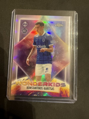 2025-26 Topps Chrome UCC Konstantinos Karetsas RC Wonderkids card like new