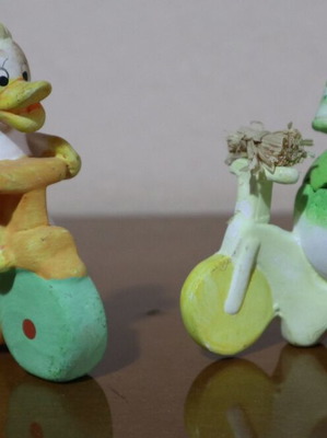 Πασχαλινά διακοσμητικά με θήκη αυγού καινούργια, σετ 2 τεμαχίων