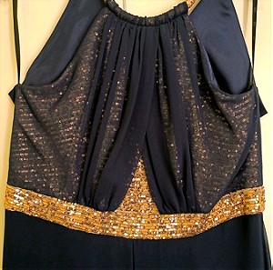 γυναικείο φόρεμα -παντελονα μπλε σκούρο