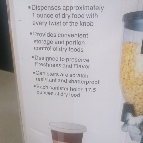 Double Cereal Dispenser used