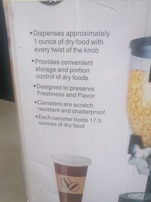 Double Cereal Dispenser used