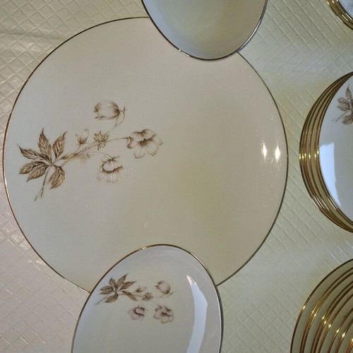 Scherzer porcelain dinnerware set used, pack of 35 pieces