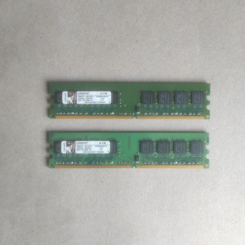 Kingston DDR2 RAM set 2GB (2x1GB) 800MHz PC2-6400 like new