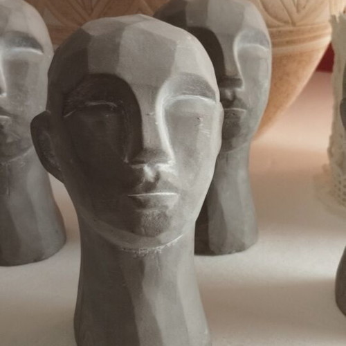 Concrete figures pack of 4, male