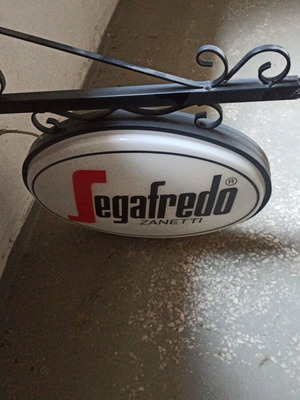 Πινακίδα Segafredo μεταχειρισμένη vintage