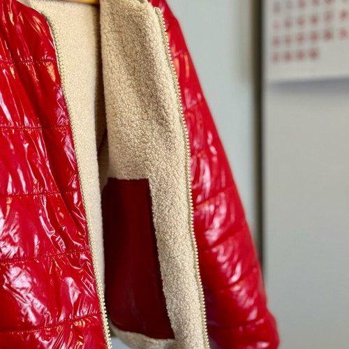 Pink Woman reversible jacket XL like new, red and beige