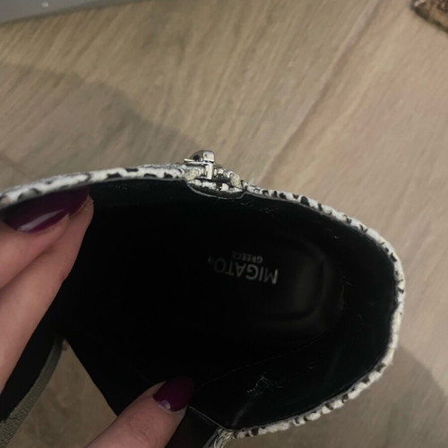 Migato ankle boots used, size 40, black and white